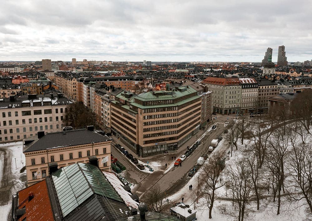 Panoramautsikt från DG97 kontorshotell