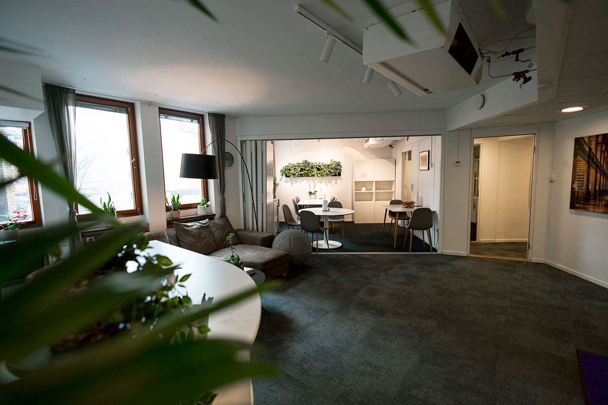 Reception och lounge på DG97